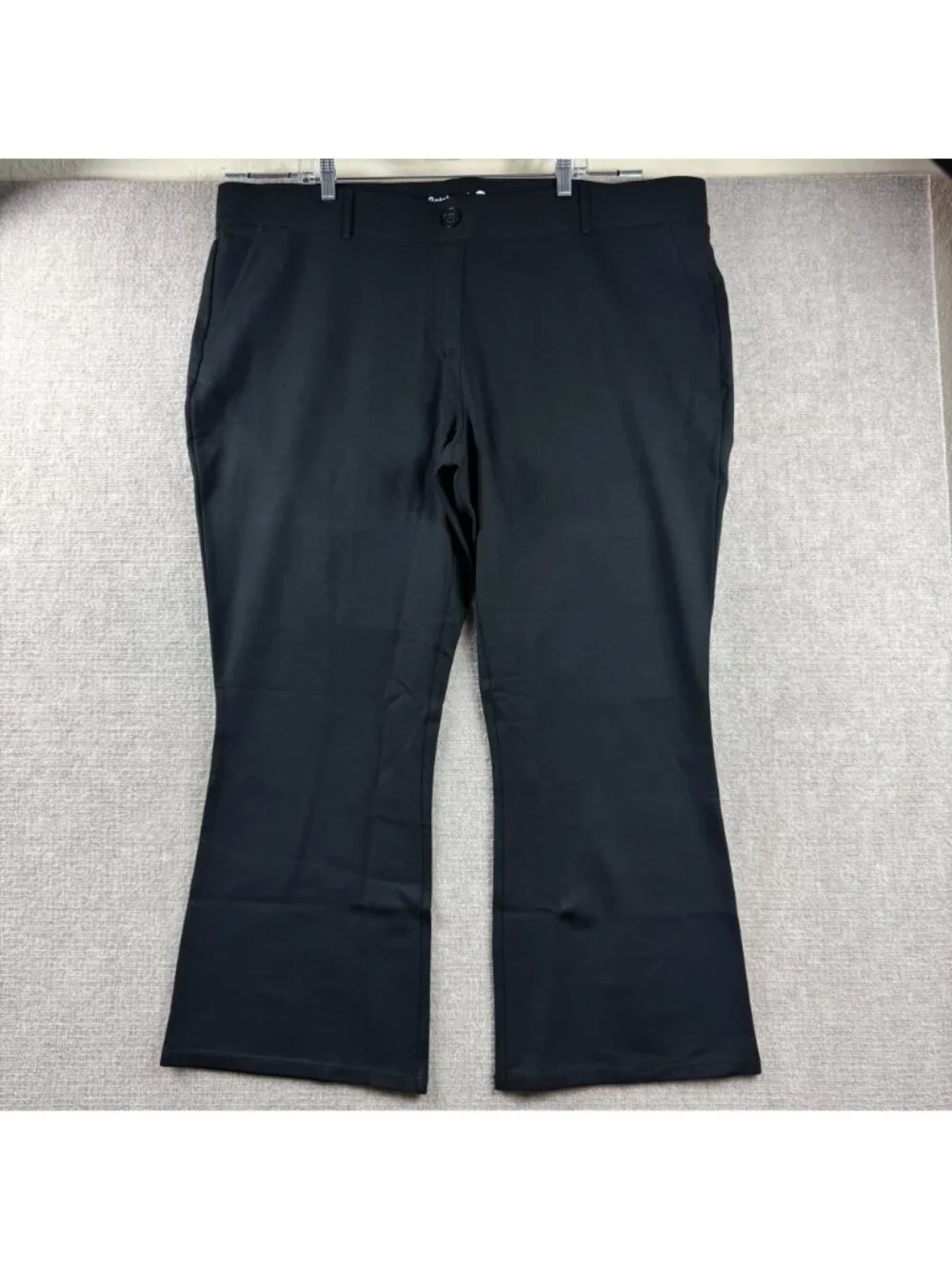 Betabrand Bootcut Classic Dress Pant Yoga Pants 3XP Black Ponte Knit Stretchy